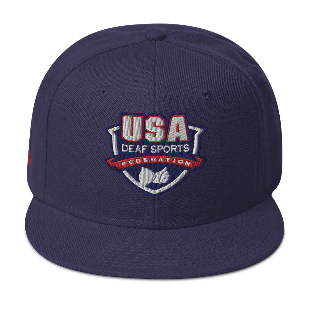 Purple flat brim hat on sale